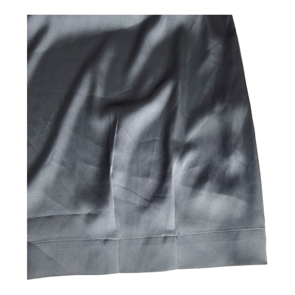 NEW YORK COMPANY COLLECTION Women's XL Gray Dress Silky High Neck - Picture 9 of 14